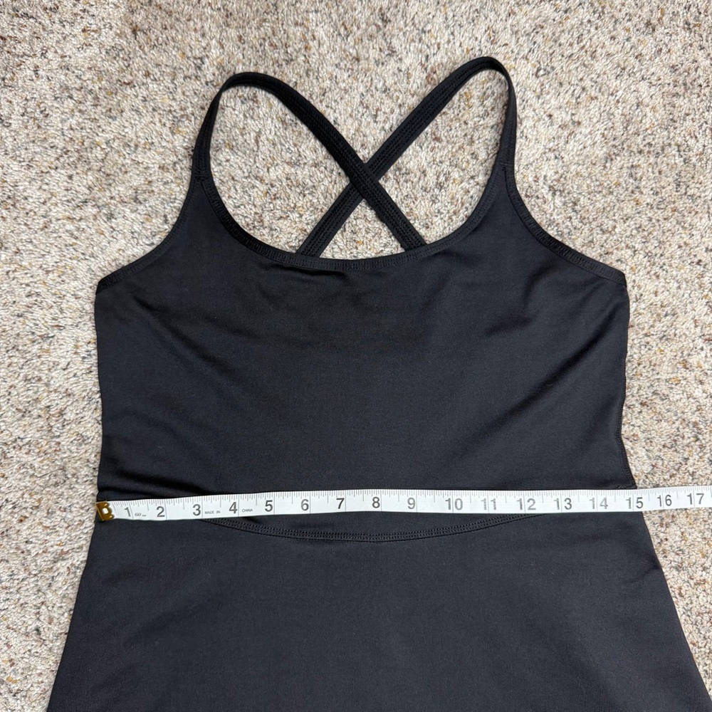 Z By Zella Motion Tank Dress Black Medium M Activewear Mini Racerback Tennis - Picture 10 of 12